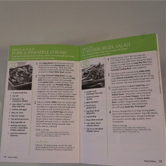 PAMPERED CHEF Cookbook Season's Best Recipes Spring Summer 2009 Recipe Booklet - Picture 7 of 8